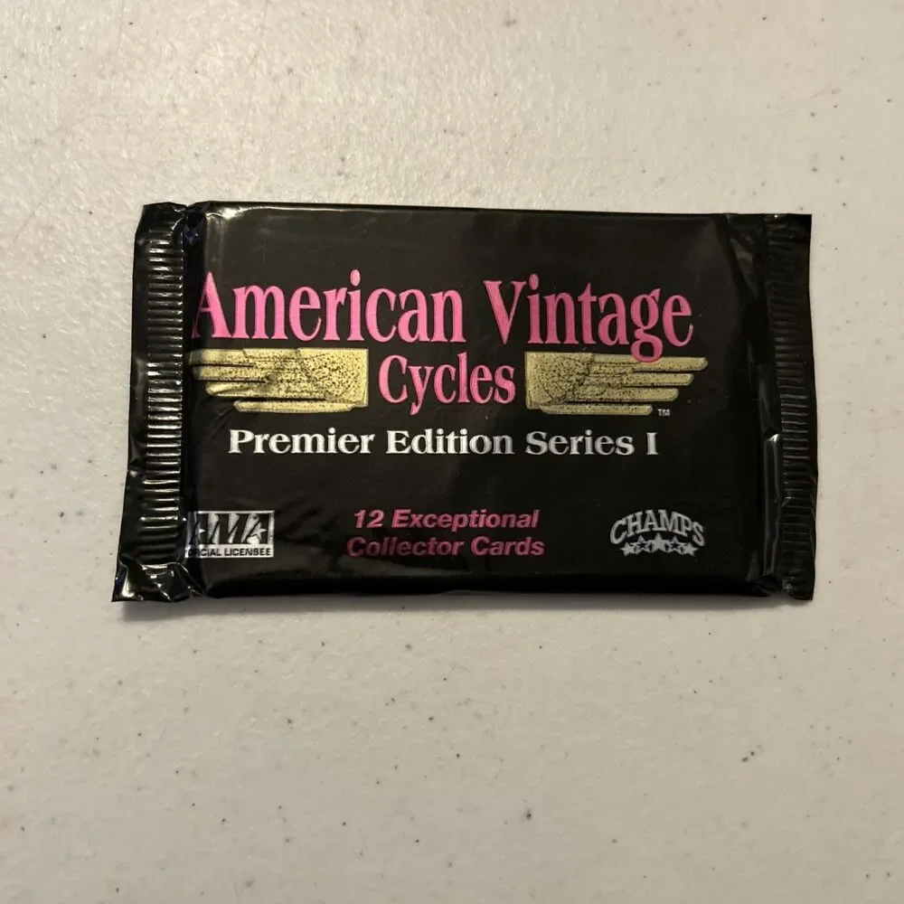 196 American Vintage Cycles Trading Cards Pack Lot Sealed 1992 Motorcycles